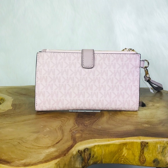 Michael Kors Jet Set Travel Double Zip Wristlet - Picture 4 of 8